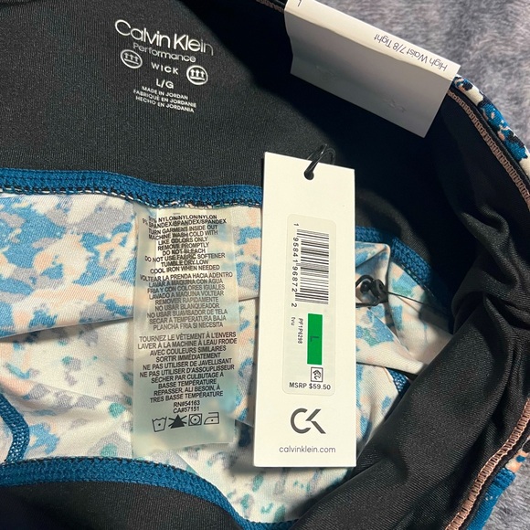 Calvin Klein Performance leggings, High Waist 7/8 tight, size L. New - Picture 7 of 7